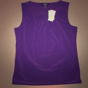 Nine West Women’s Purple Sleeveless Blouse Medium